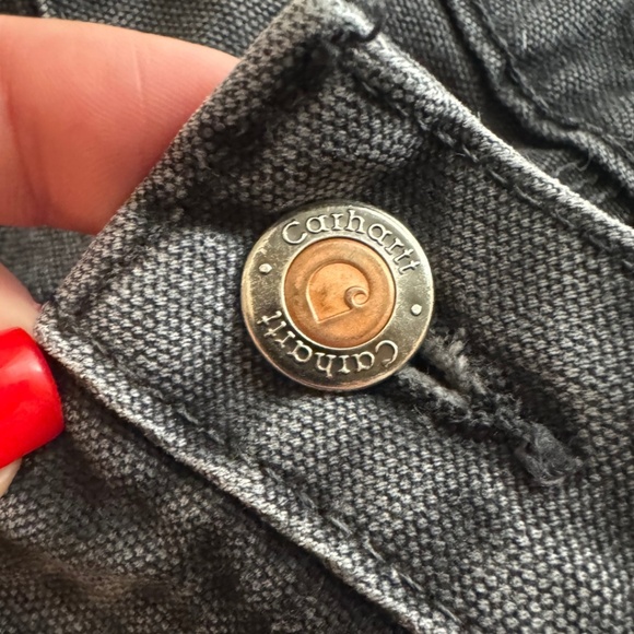 Carhartt Women's Dark Gray Cropped Pants - Picture 3 of 6